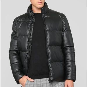 Fashion Nova Men Cold Nights Puffer Jacket - Black